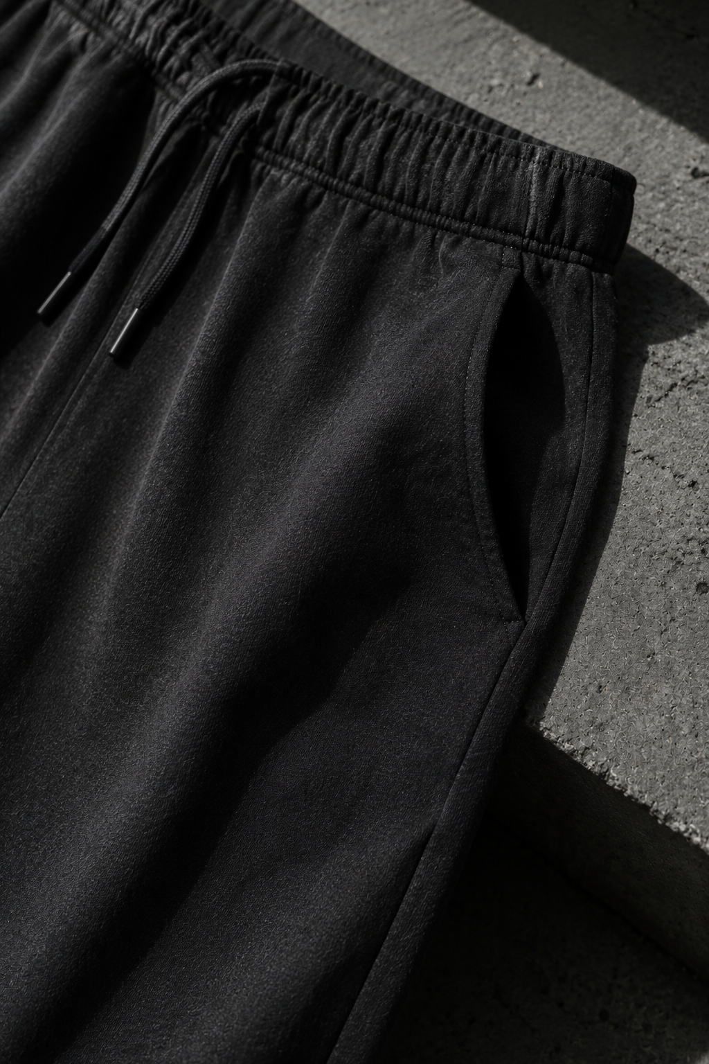 Sector 14 drawcord pant fabric stress closeup