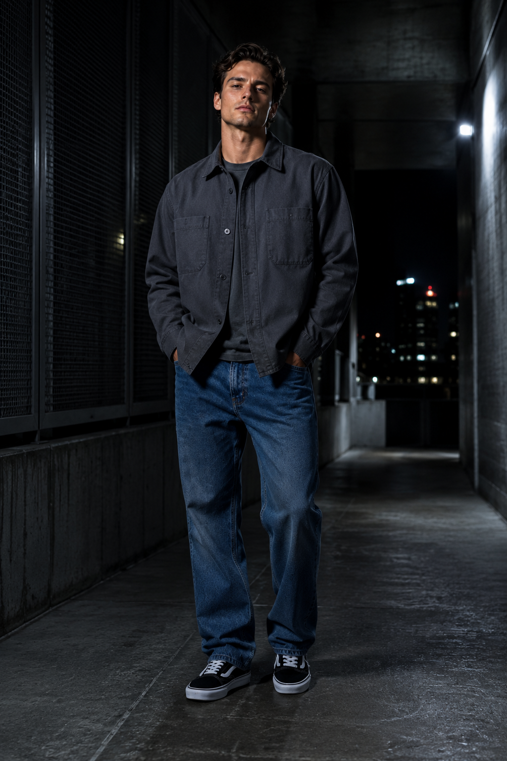 Slate 17 twill overshirt product hero