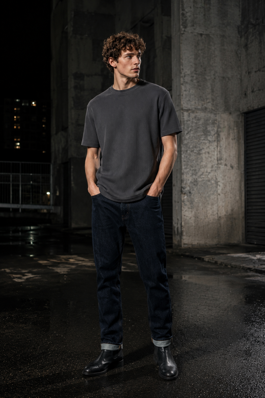 Slate 23 rib tee product hero
