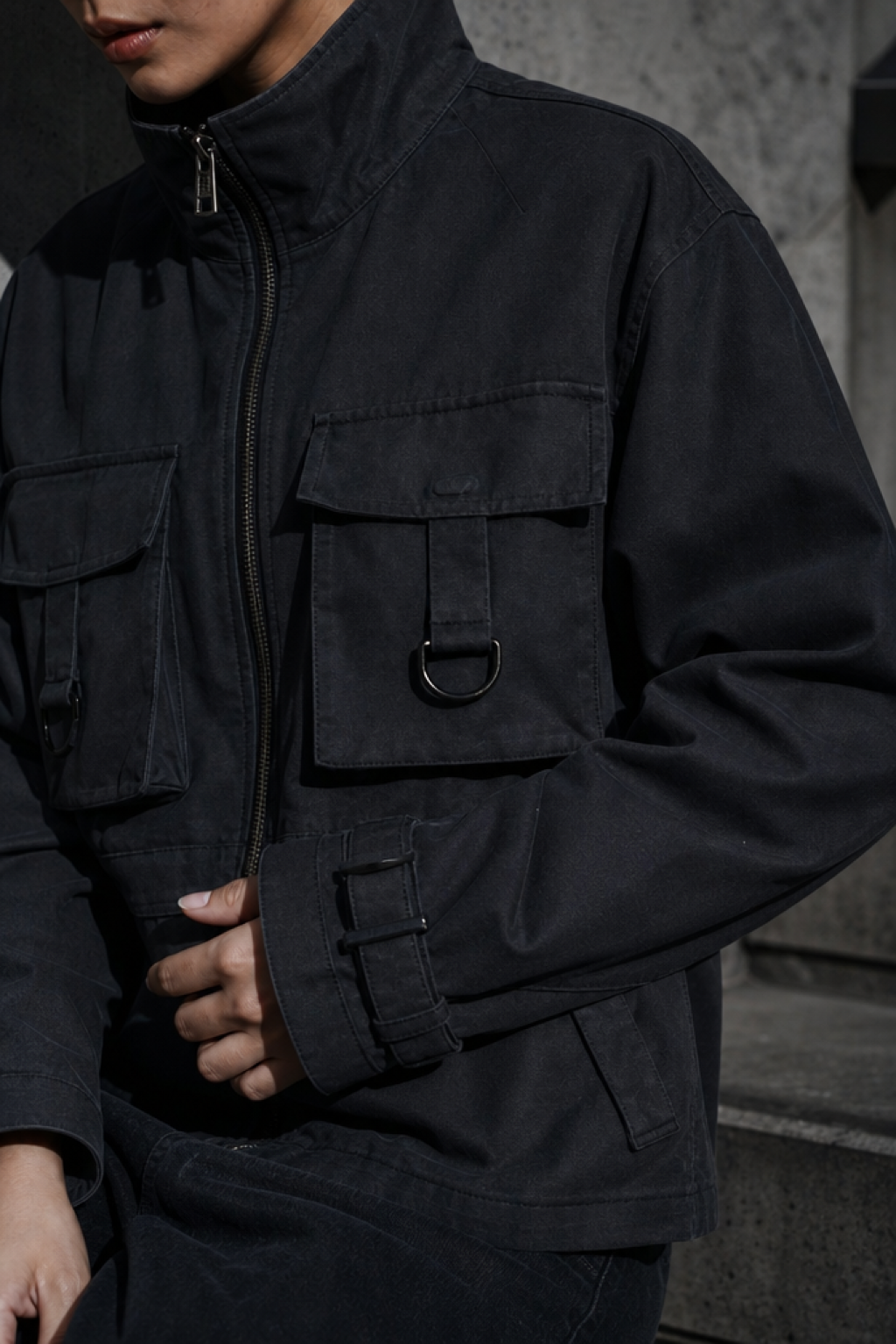 Concrete 51 utility jacket fabric detail