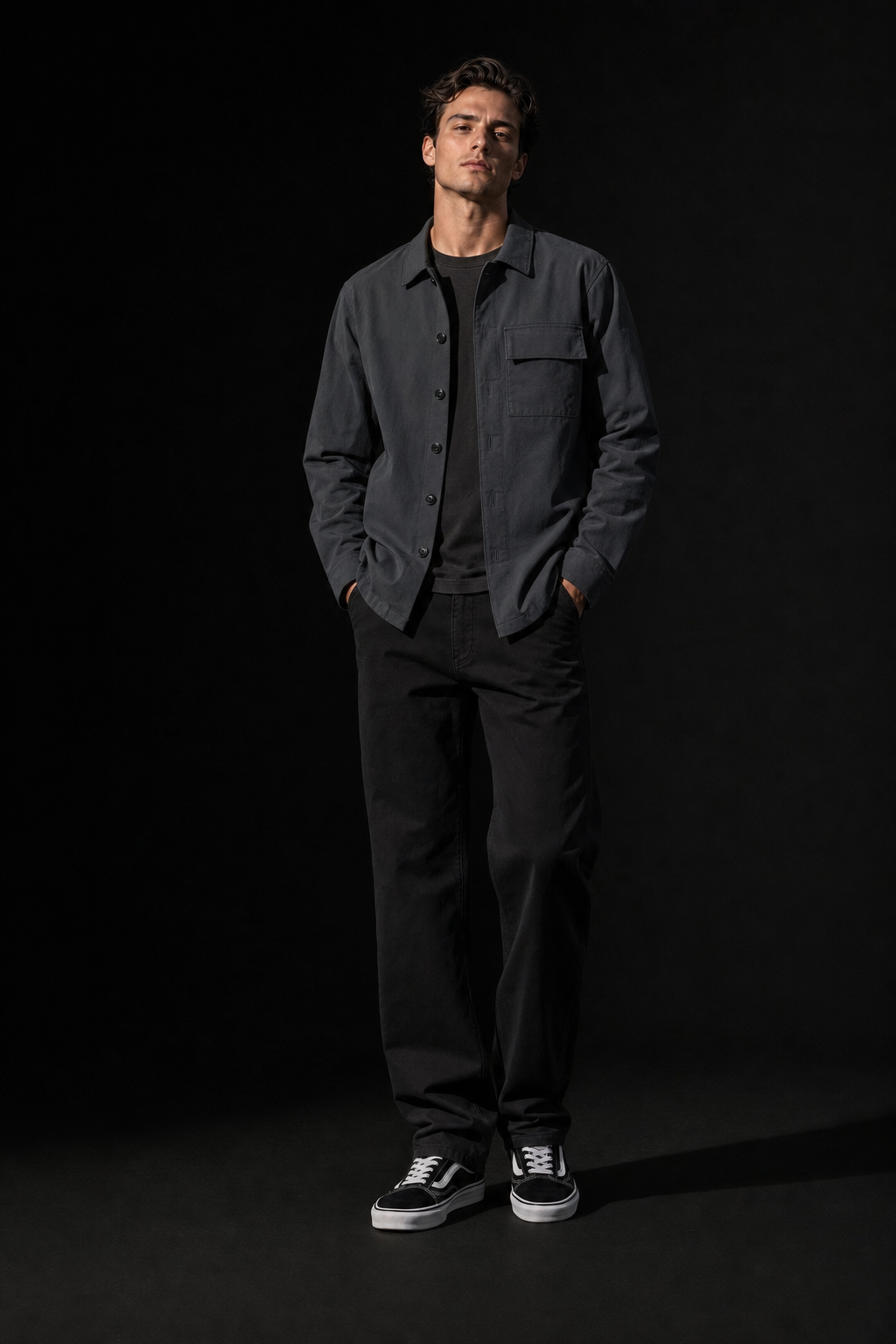 Slate 87 twill overshirt product hero