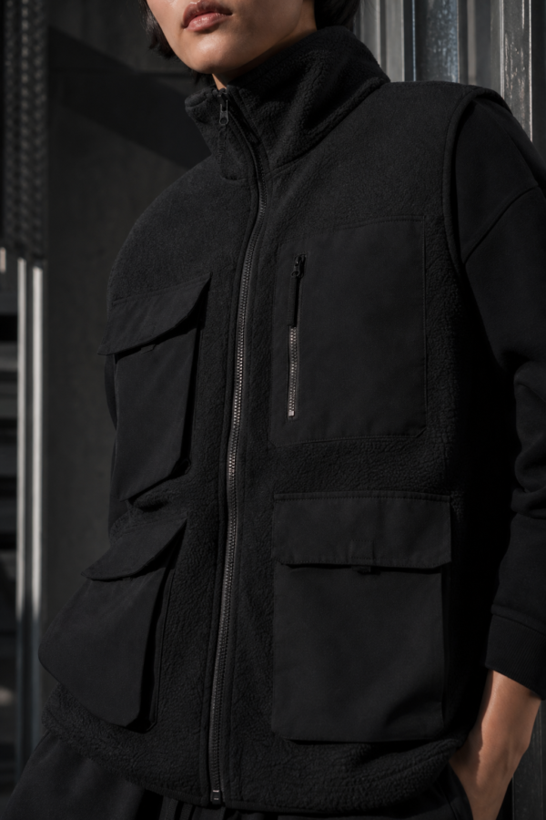 Grid 05 utility vest fabric detail