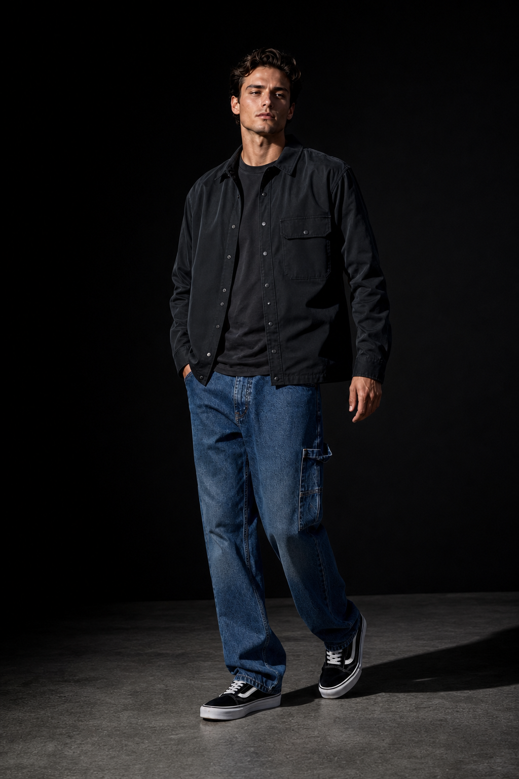 Windsor 12 twill overshirt alternate angle