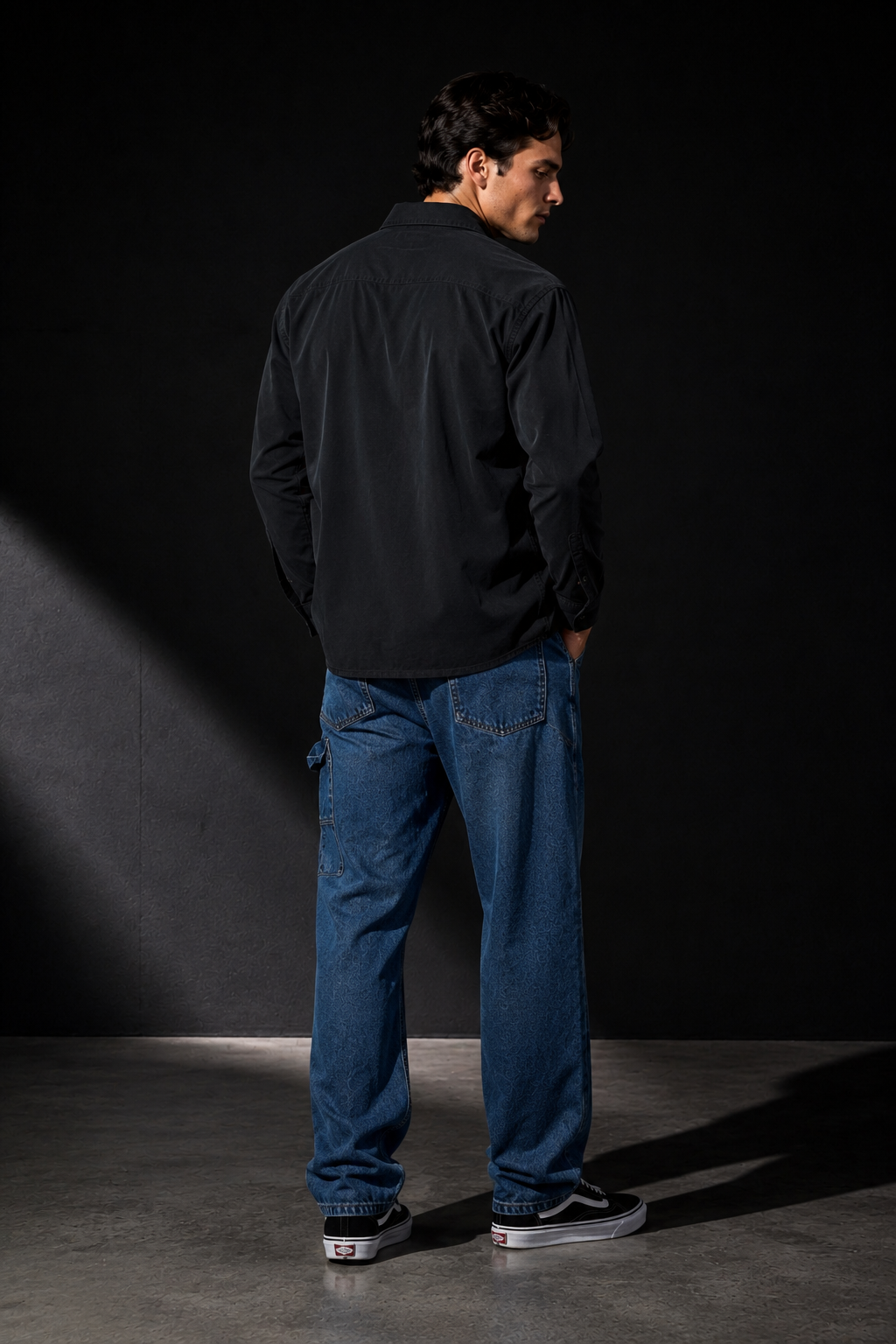 Windsor 12 twill overshirt back or construction