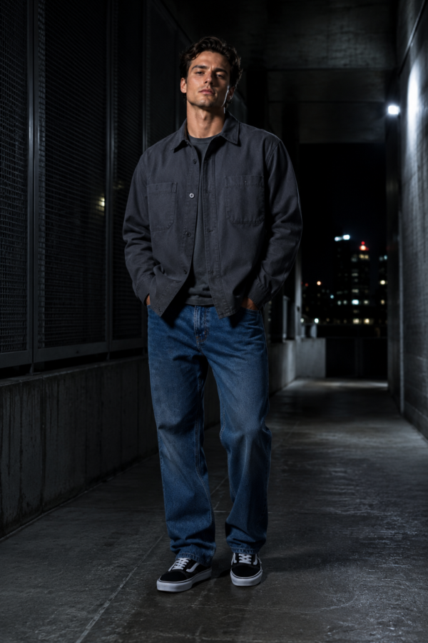 Slate 17 twill overshirt product hero