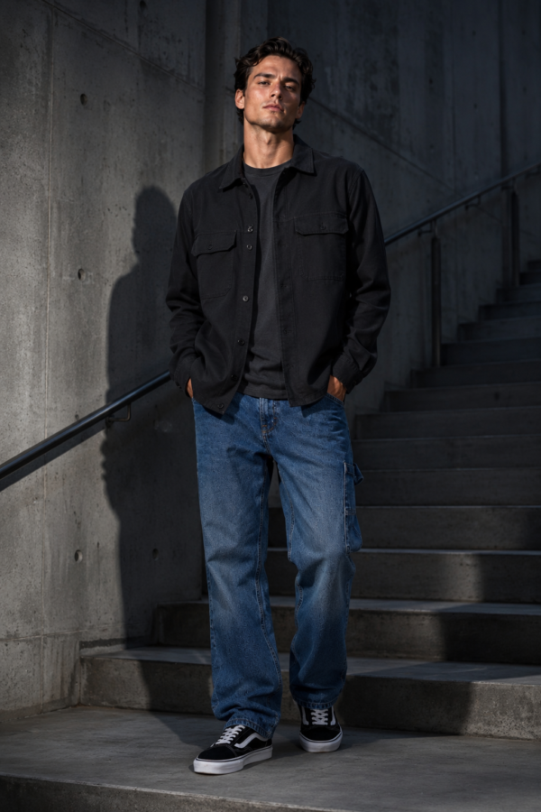 Windsor 22 twill overshirt product hero