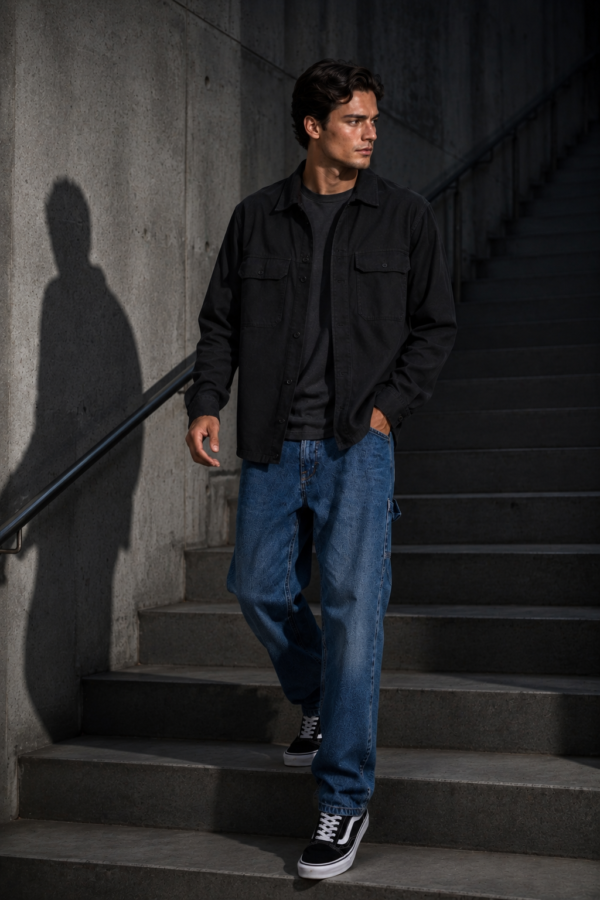 Windsor 22 twill overshirt alternate angle