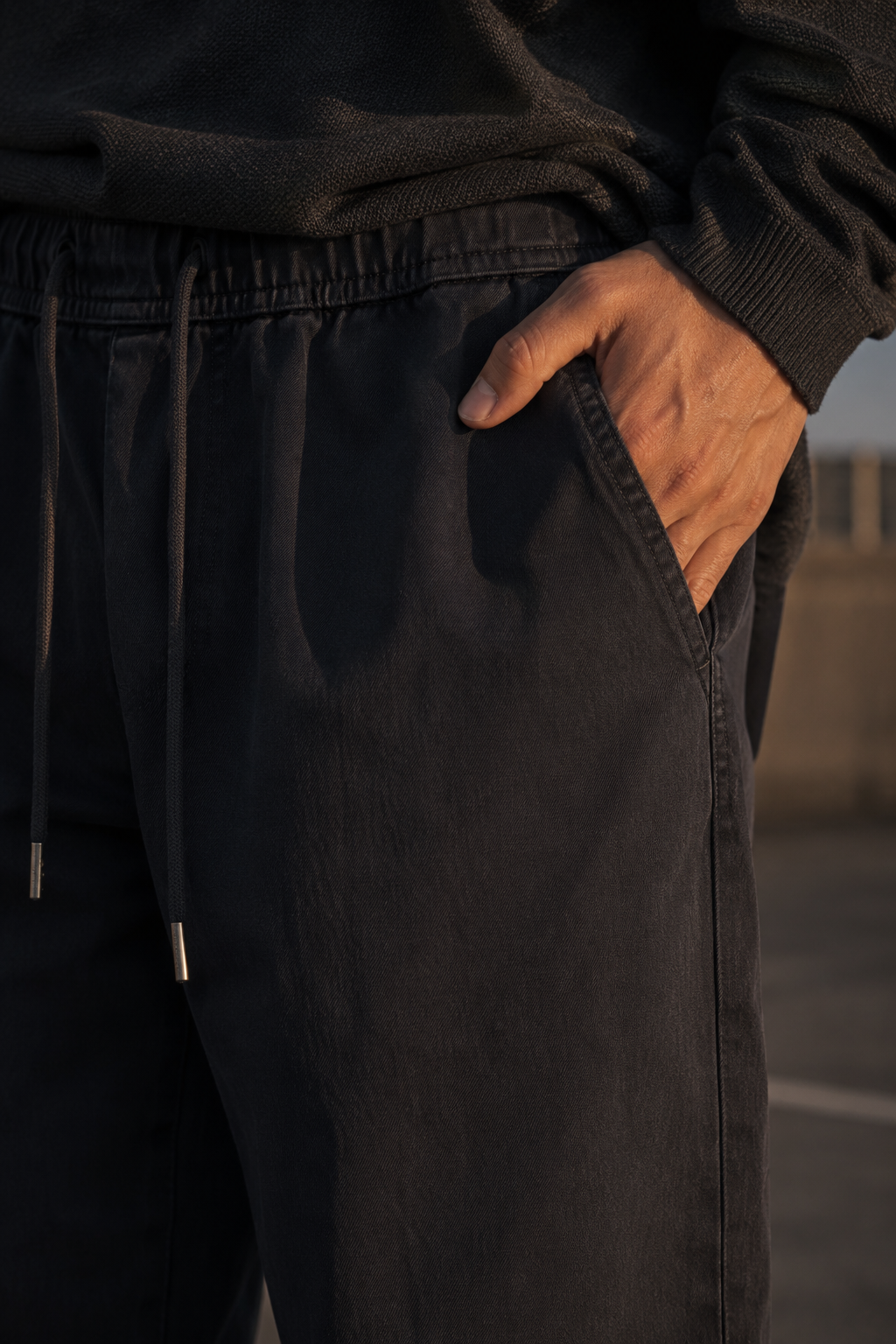 Sector 24 drawcord pant fabric detail