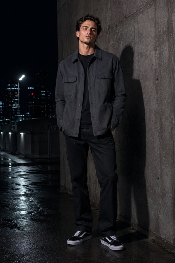 Slate 27 twill overshirt product hero