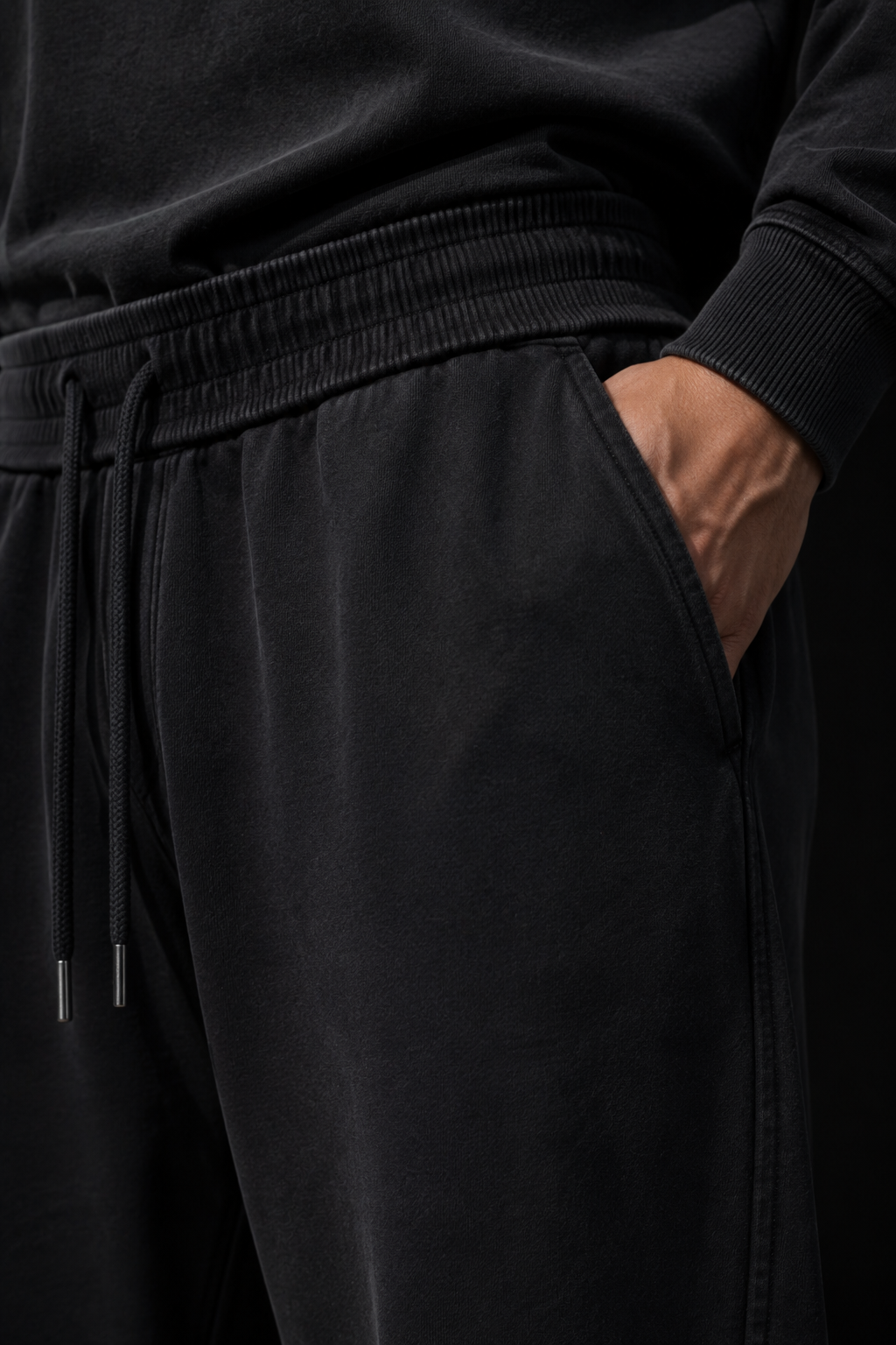 Blacktop 29 drawcord pant fabric detail