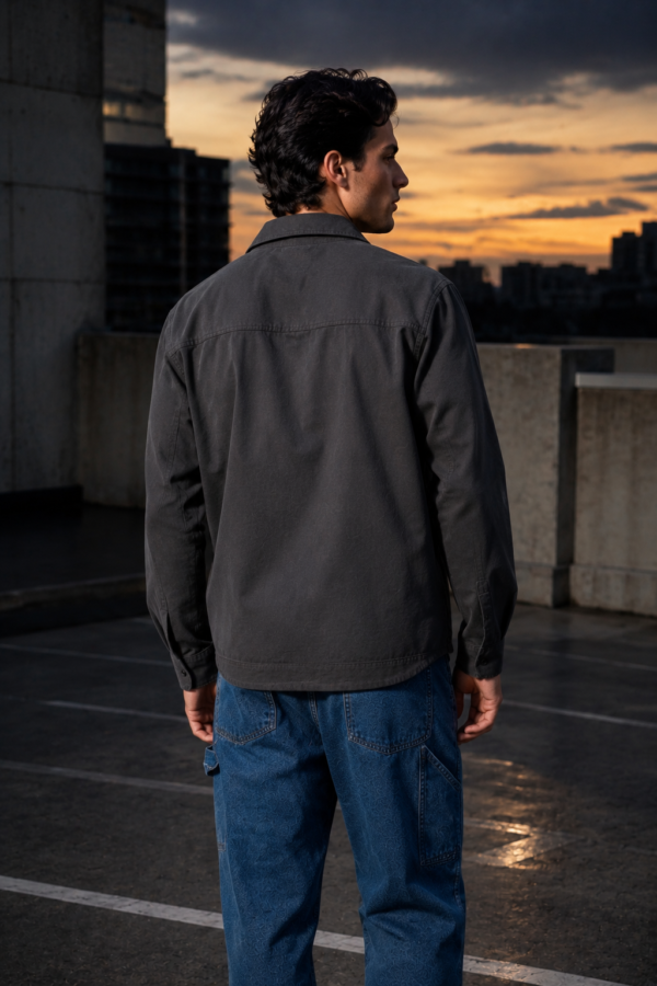 Windsor 32 twill overshirt back or construction
