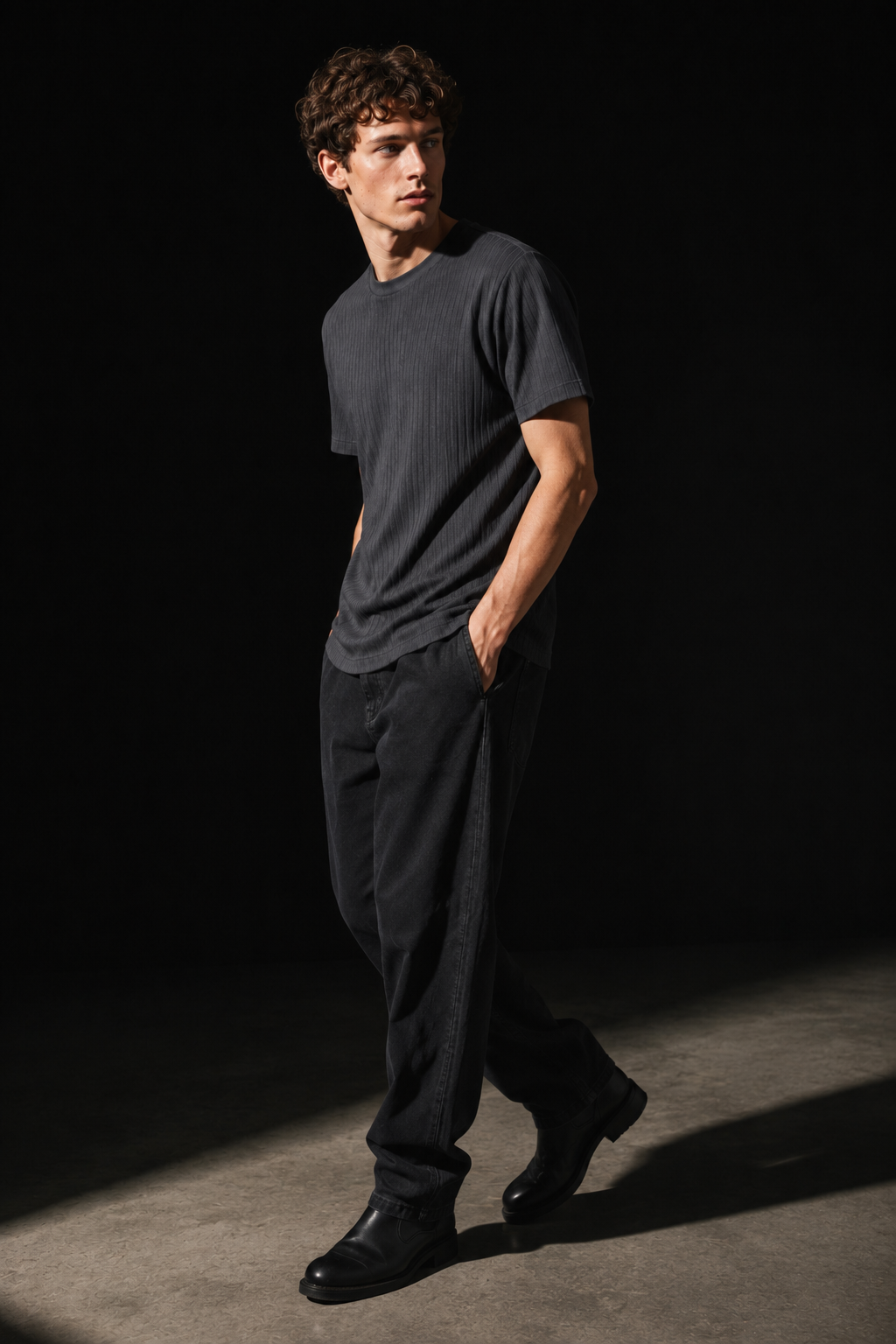 Slate 33 rib tee alternate angle