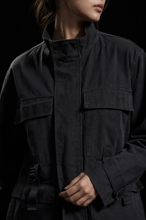 Concrete 41 utility jacket fabric detail