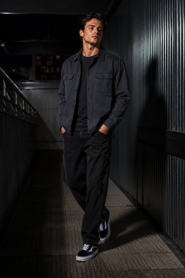 Windsor 42 twill overshirt alternate angle