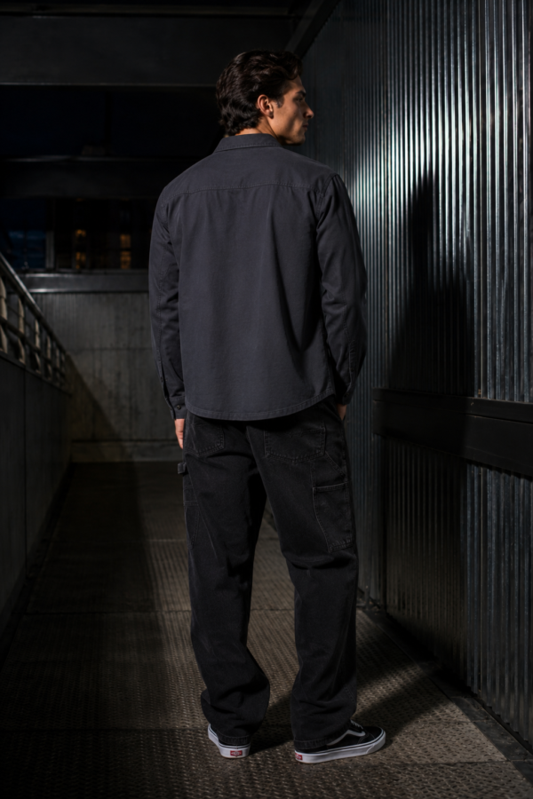 Windsor 42 twill overshirt back or construction