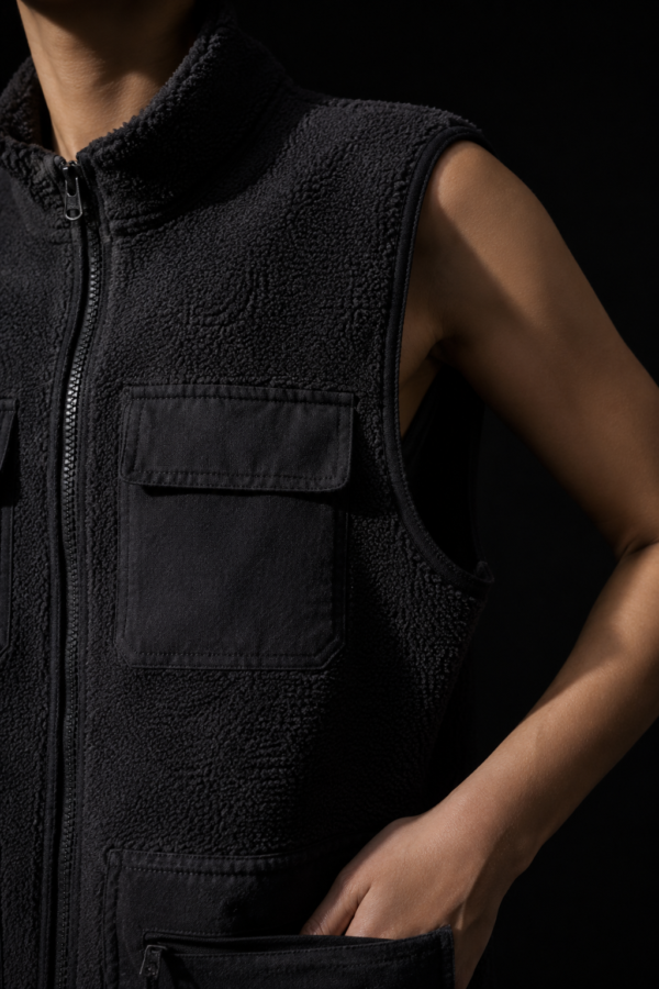 Night 50 utility vest fabric detail