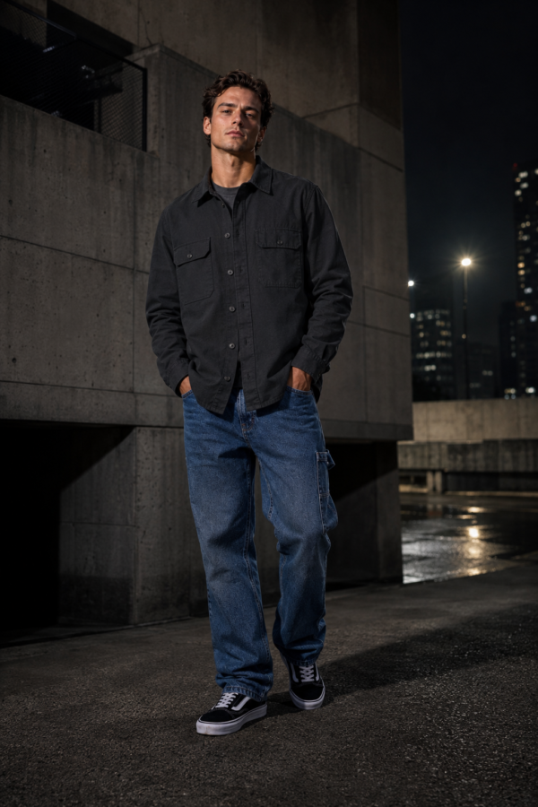 Windsor 52 twill overshirt product hero