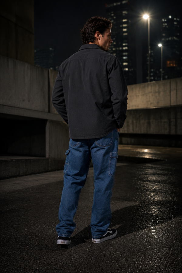 Windsor 52 twill overshirt back or construction