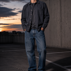 Slate 57 twill overshirt product hero