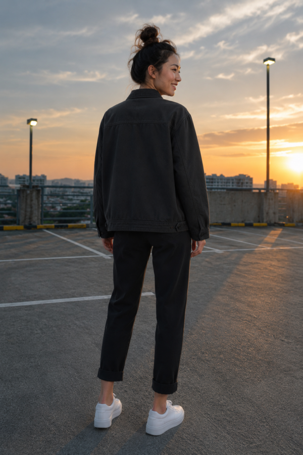 Concrete 61 utility jacket back or construction