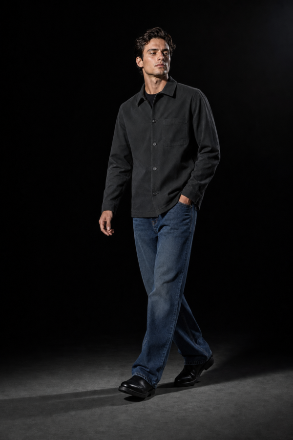 Windsor 62 twill overshirt alternate angle