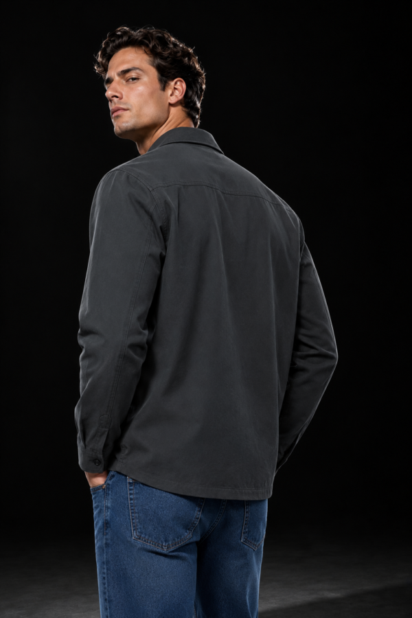 Windsor 62 twill overshirt back or construction