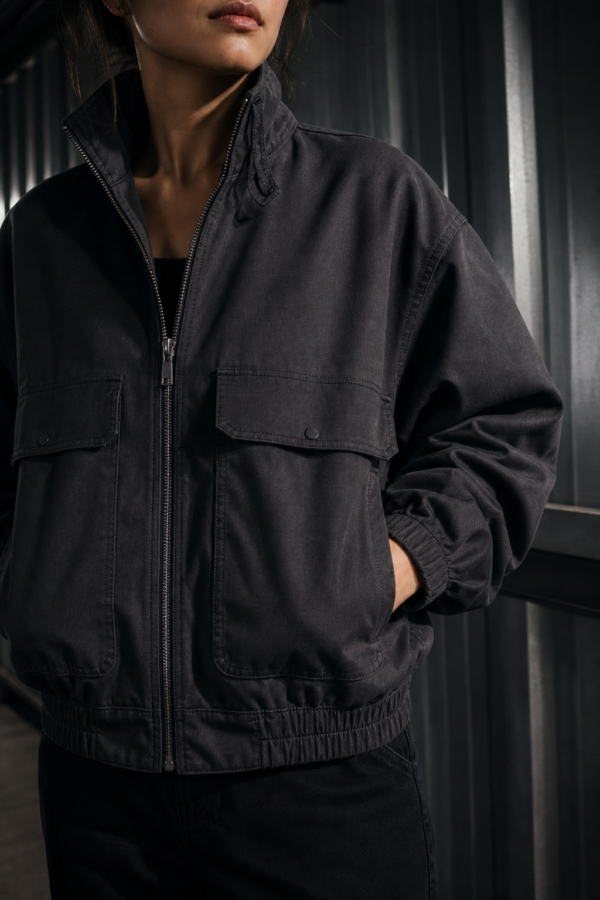 Concrete 71 utility jacket fabric detail