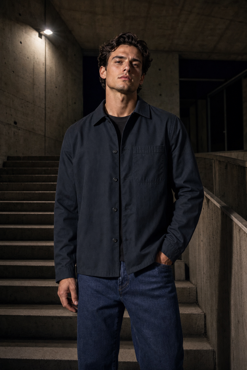 Windsor 72 twill overshirt product hero