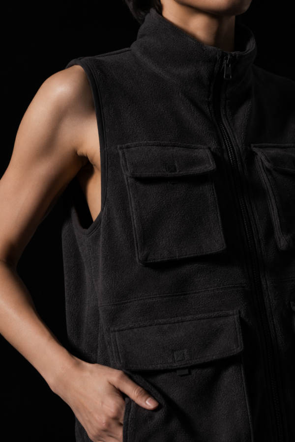 Grid 75 utility vest fabric detail