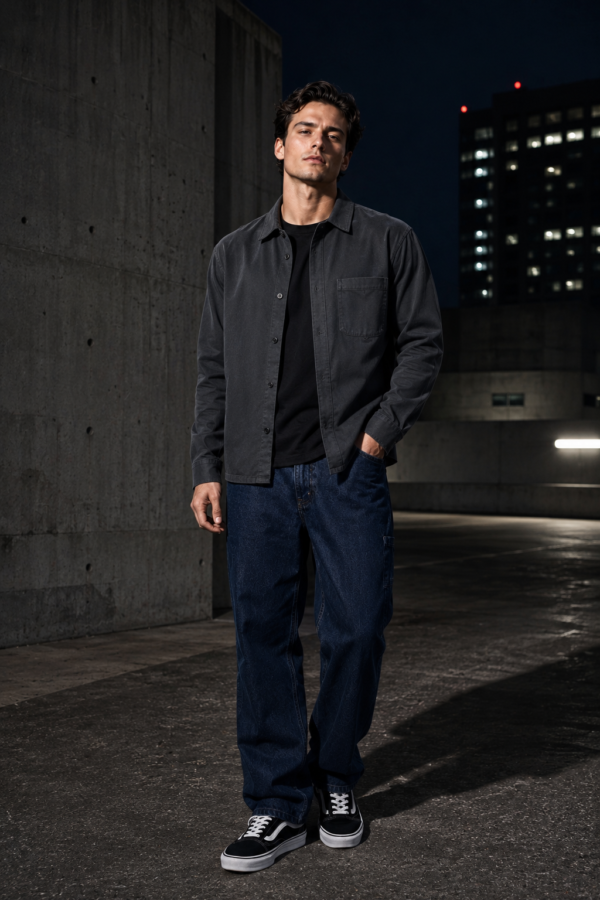 Slate 77 twill overshirt product hero