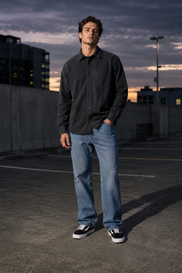 Windsor 82 twill overshirt product hero
