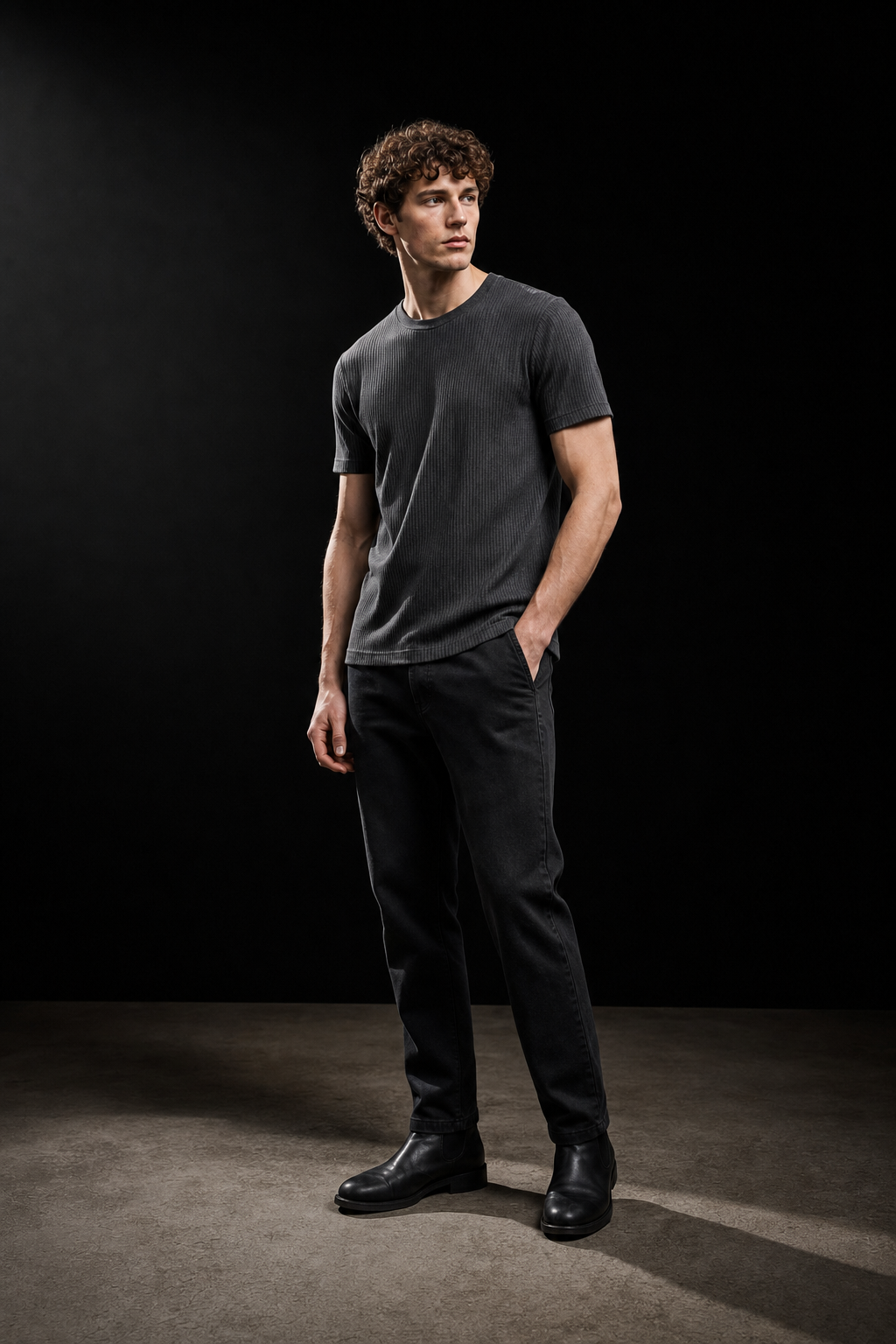 Slate 83 rib tee alternate angle
