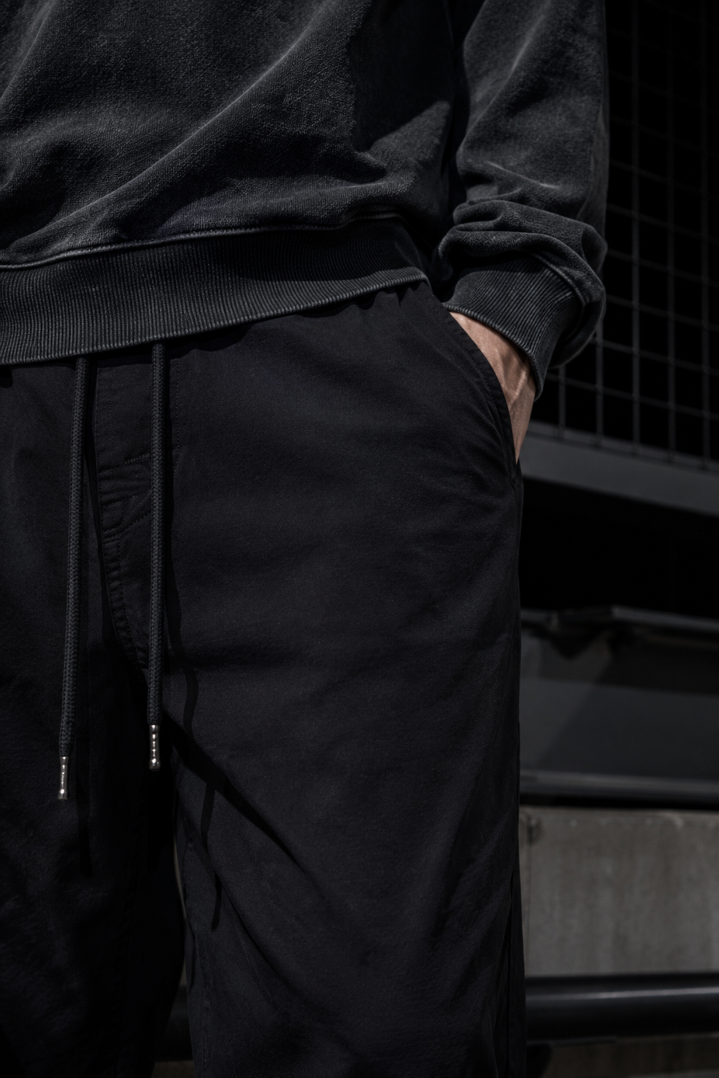 Sector 84 drawcord pant fabric detail