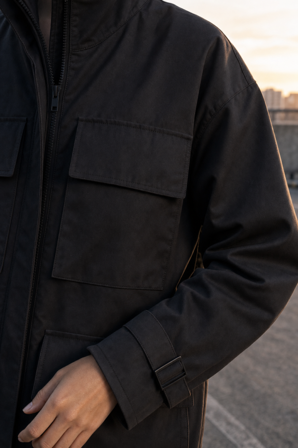 Signal 86 utility jacket fabric detail